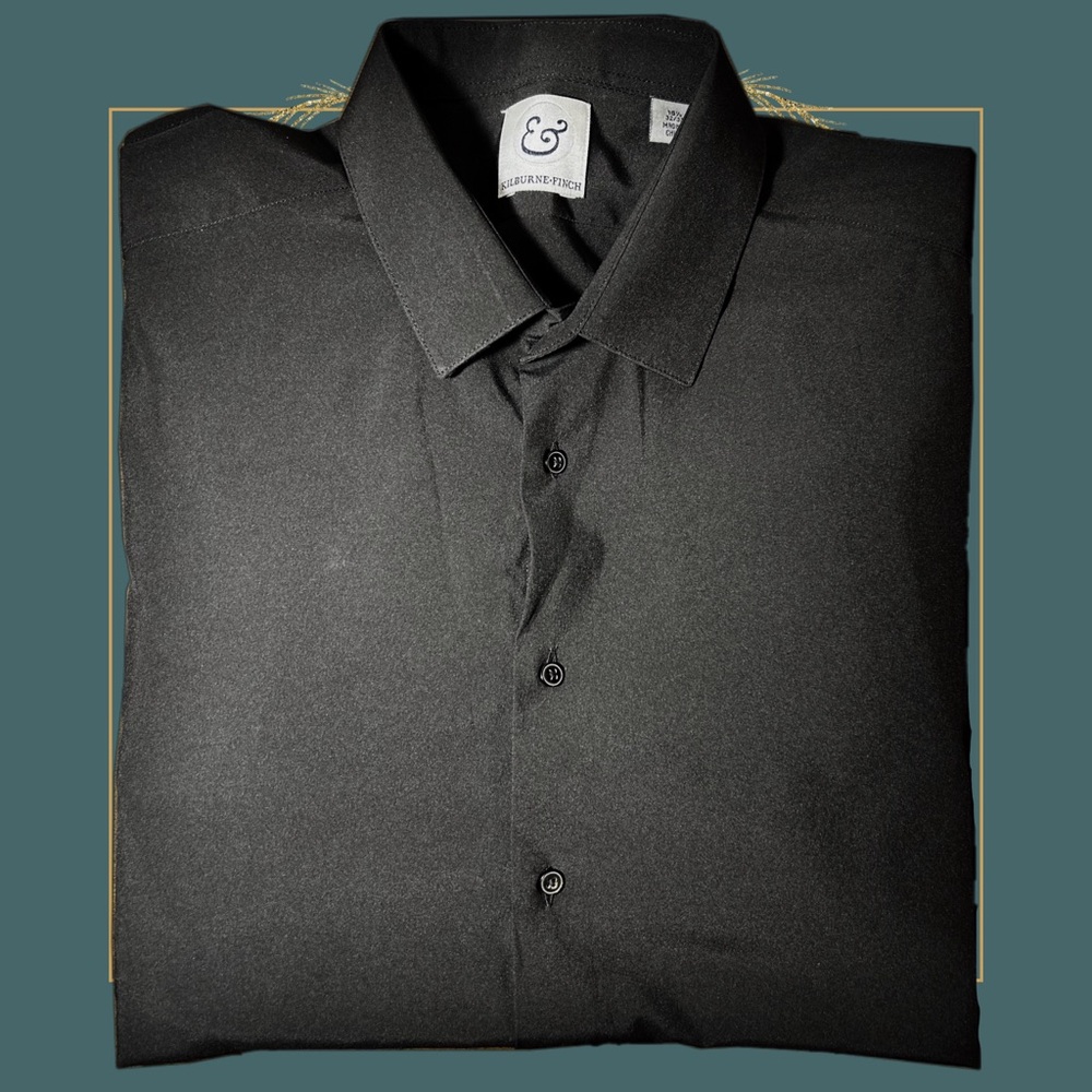 Kilburne Finch - Black Dress Shirt - Size 16.5 and 32/23